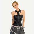 Nico_Molly_Pu_Faux_Leather_Padded_Zipper_Crop_Sexy_Halter_Collar_Slim_Women_Camisoles_MISSTT