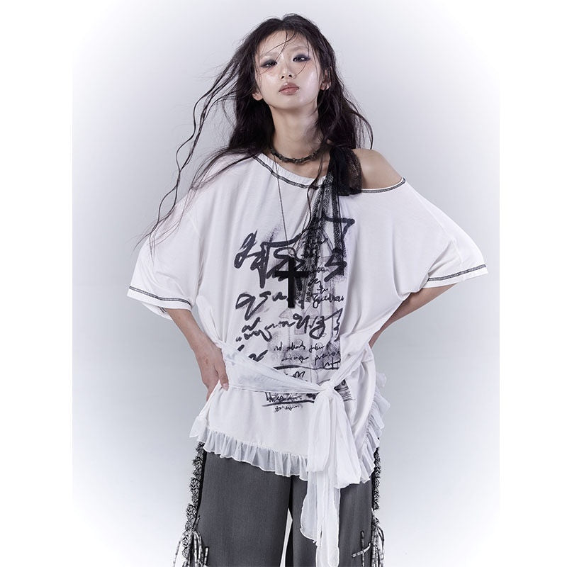 WSW_Cotton_Rich_Print_Street_Loose_Drop_Shoulder_Unisex_White_Short_Sleeve_T-Shirts_MISSTT