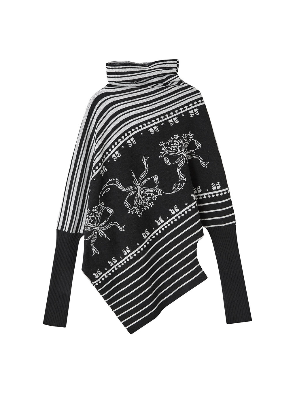 OfAkiva_Thermal_Slim_Fit_Colorblock_Batwing_Cowl_Neck_Women_Striped_Knit_Sweaters_MISSTT