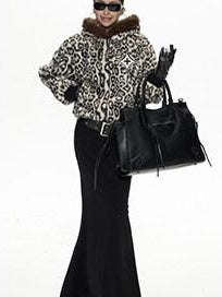ZERO Soft High Stretch Sexy Hooded Slim H Knit Lyocell Maxi Dresses