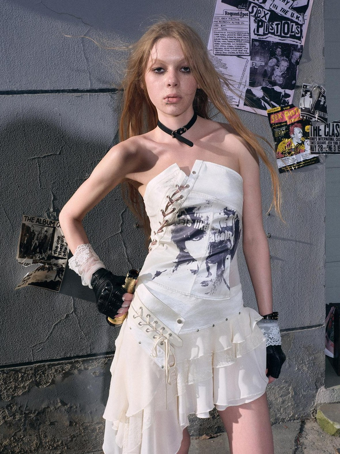 Cest Nous Original Design Beige Polyester Regular Fit S M L Casual Strapless Tubetops