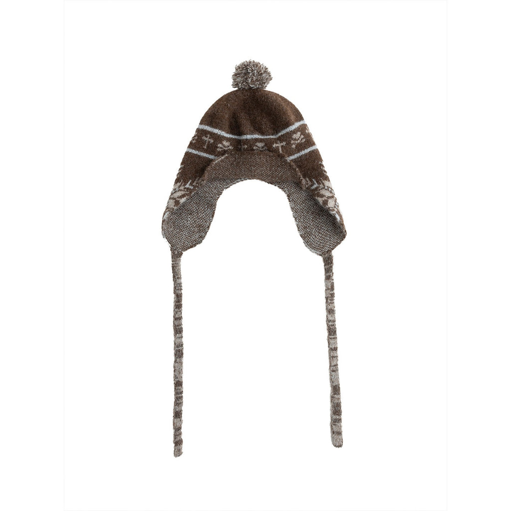 Cest_Nous_Cozy_Striped_Knitted_Wool_Earflap_Casual_Youth_Women_One_Size_Brown_Beanies_MISSTT