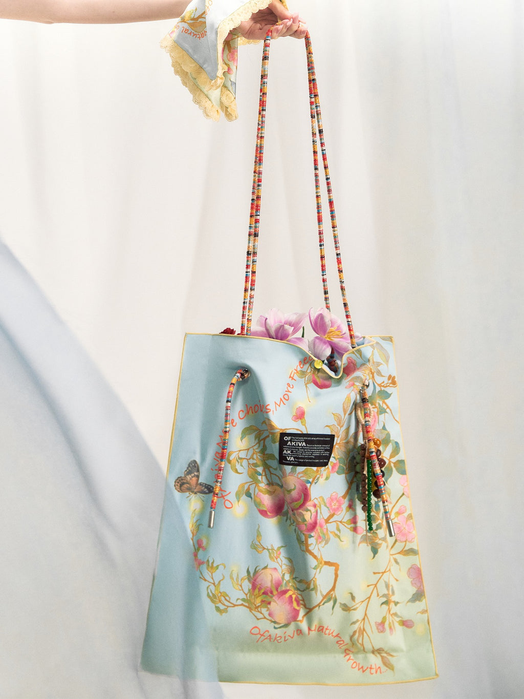 OfAkiva Chic Hidden Snap Boxy Top Handle Printed Tote For Women Fashion Bags