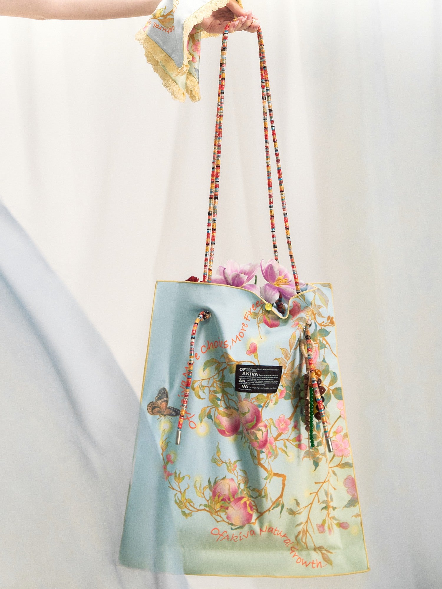 OfAkiva Chic Hidden Snap Boxy Top Handle Printed Tote For Women Fashion Bags