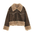 MAMC_Soft_Brown_Panelled_Lapel_Collar_Zip_Front_Loose_Fit_Office_Leather_Jackets_MISSTT