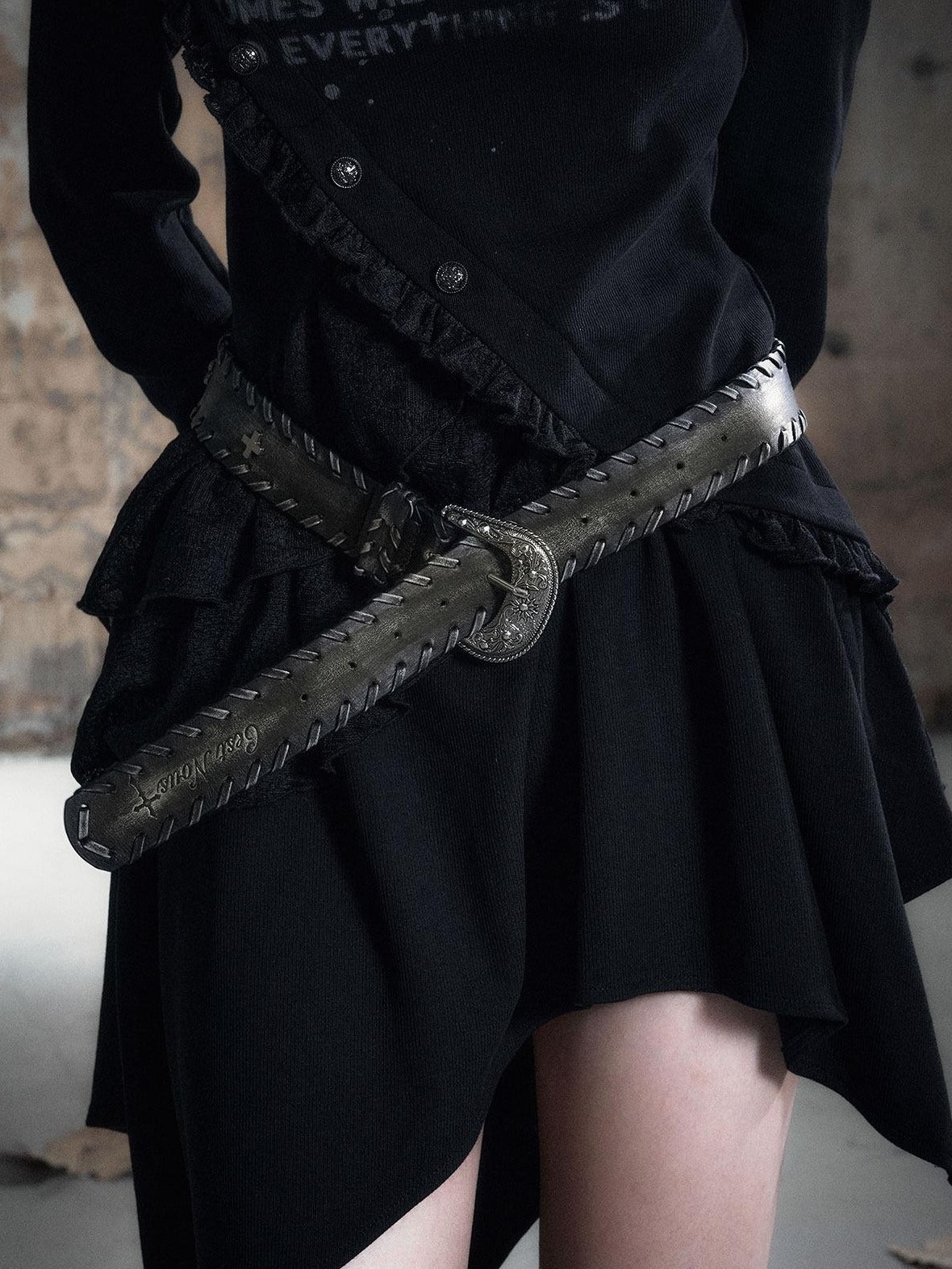Cest Nous Versatile Pu Leather Slim Minimalist Youth Unisex Black Brown Belts