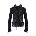 Cest_Nous_Cotton_Slim_Fit_Regal_Ruffle_Knit_Cardigan_Cropped_Long_Sleeve_Black_Blouses_MISSTT