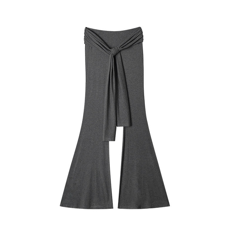 ZERO_High_Stretch_Tie_Crop_Tee_Slim_Fit_Long_Sleeve_Solid_Top_&_Pants_Sets_MISSTT
