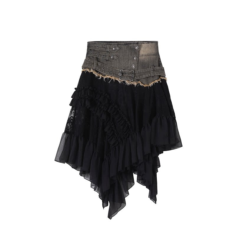 Cest_Nous_Asymmetric_Lace_Mid_Waist_Slim_Fit_Irregular_Hem_Women_Midiskirts_MISSTT