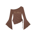 ZERO_Rhinestone_Nylon_Mesh_Asymmetrical_Neck_Slim_Street_Long_Sleeve_Crop_Tops_MISSTT