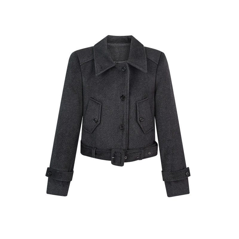 ZERO_Cute_Single_Breasted_Woven_Long_Sleeve_Young_Women_Black_Gray_Cropped_Jackets_MISSTT
