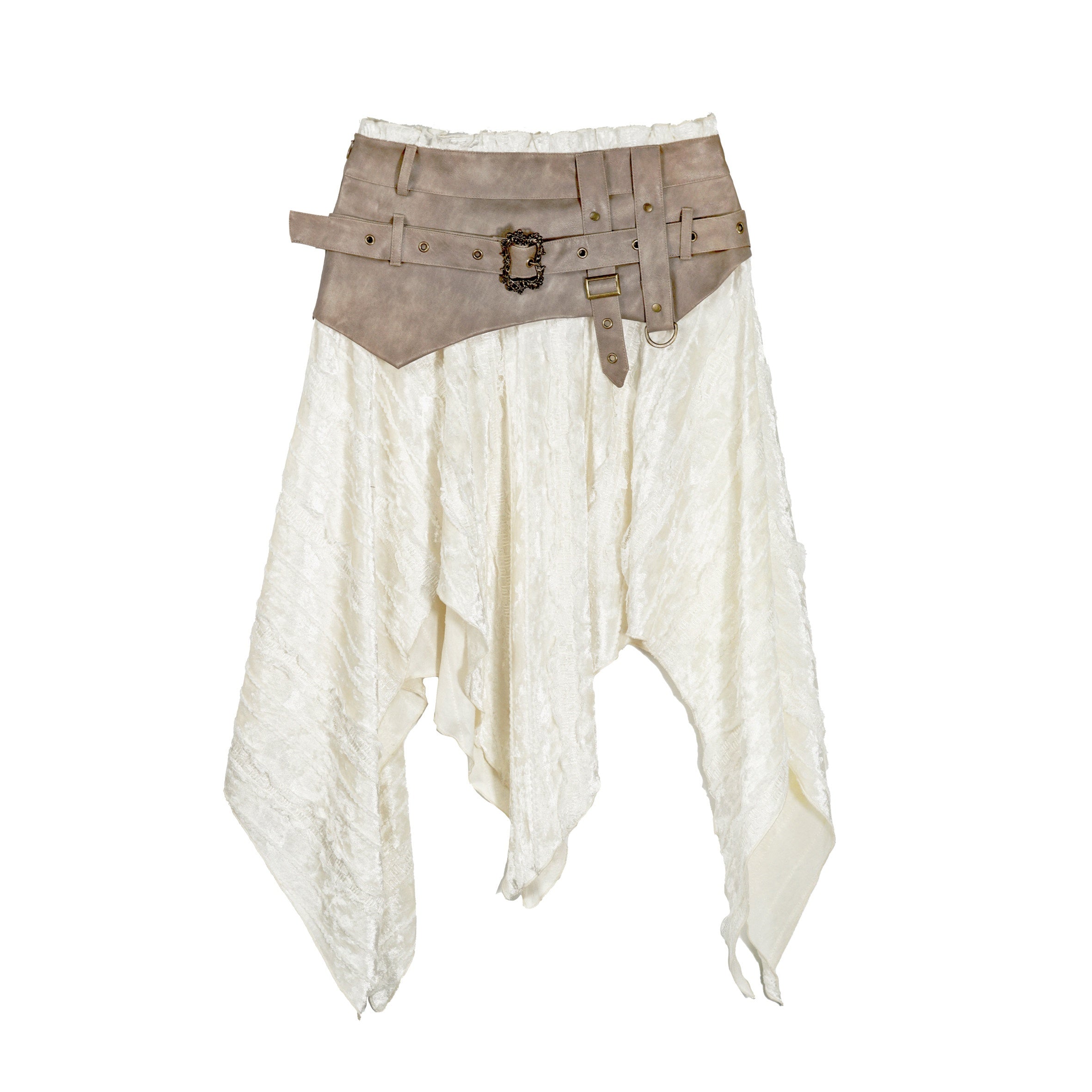 Cest_Nous_Pu_Patchwork_Punk_Asymmetric_Low_Waist_Youth_Daily_Wear_Cotton_Blend_Midiskirts_MISSTT