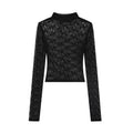 ZERO_Lace_Trim_High_Neck_Casual_Slim_Fit_Women_Daily_Black_Knit_Long_Sleeve_Crop_Tops_MISSTT