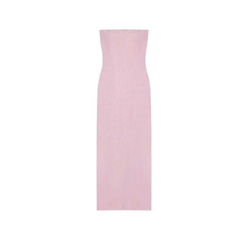ZERO_Viscose_Knit_Sleeveless_Pencil_Natural_Waist_Casual_Women_Pullover_Maxi_Dresses_MISSTT