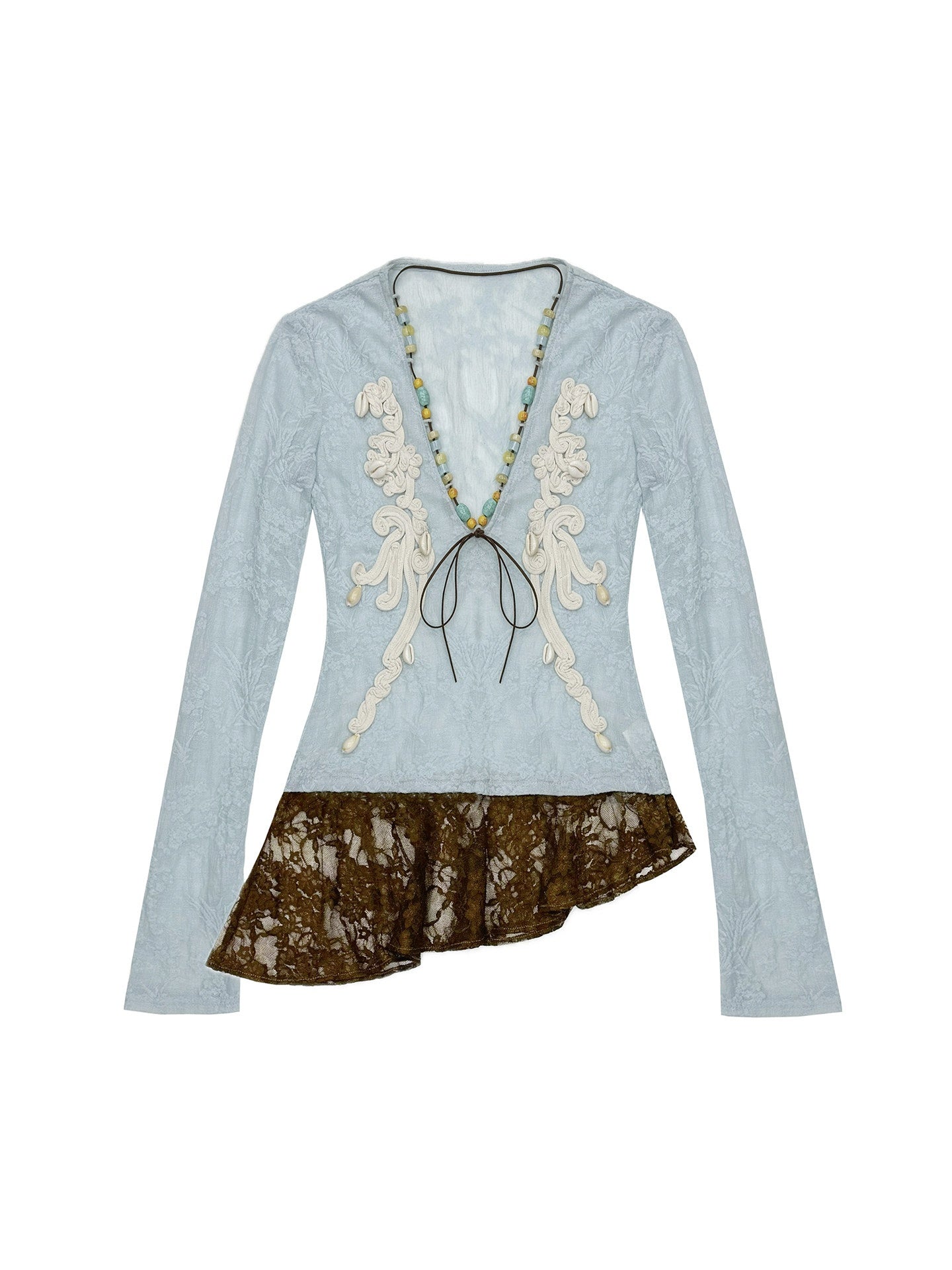 OfAkiva_Contrast_Color_High_Stretch_Long_Sleeve_High_Waist_Two_Piece_Top_&_Skirt_Sets_MISSTT