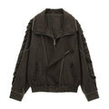 MAMC_Stretch_Polyester_Loose_Fit_Mechanical_Lapel_Zipper_Gray_Leather_Jackets_MISSTT