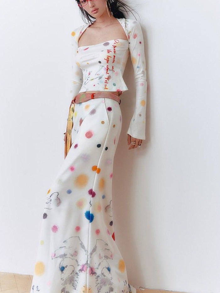 OfAkiva High Waist Printed Floral A Line Relaxed Fit Zipper Casual Women Maxi Skirts