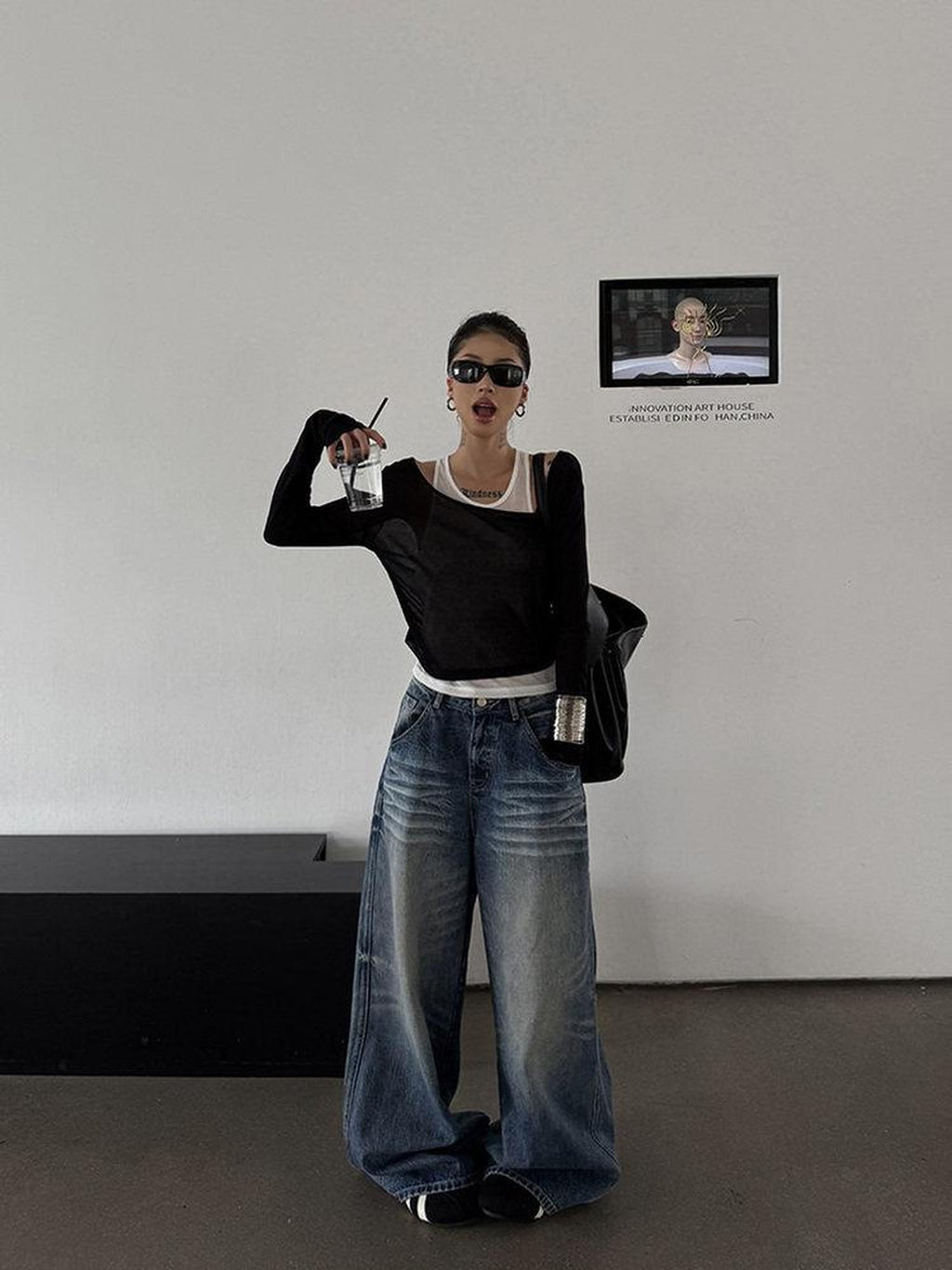 ZERO Lightweight Two Piece Pullover Slim Fit Sexy Women Layered Long Sleeve T-Shirts