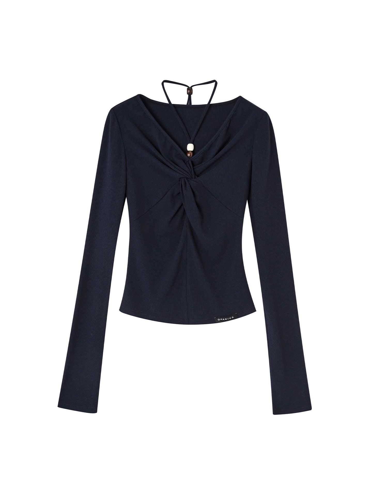 OfAkiva_Romantic_Tie_Front_Slim_Fit_High_Waist_Women_Long_Sleeve_T-Shirts_MISSTT