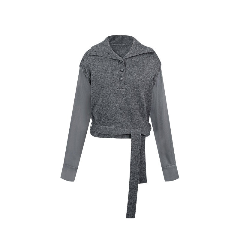 ZERO_Soft_Nylon_Pullover_Faux_Two_Piece_Work_Long_Sleeve_Women_Knitwear_MISSTT