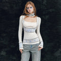 OfAkiva_Sexy_Square_Neck_Slim_Contrast_Bow_Longsleeve_Women_Wine_Red_Knitwear_MISSTT