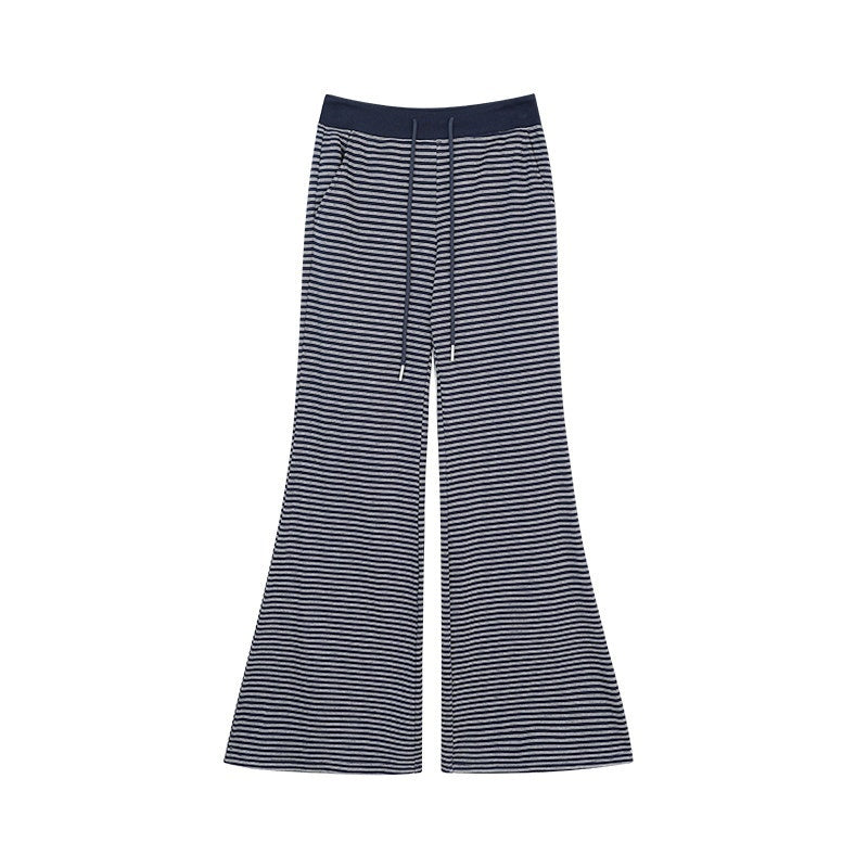 ZERO_Soft_Cotton_Striped_Crop_Long_Sleeve_Casual_Women_Lounge_Top_&_Pants_Sets_MISSTT
