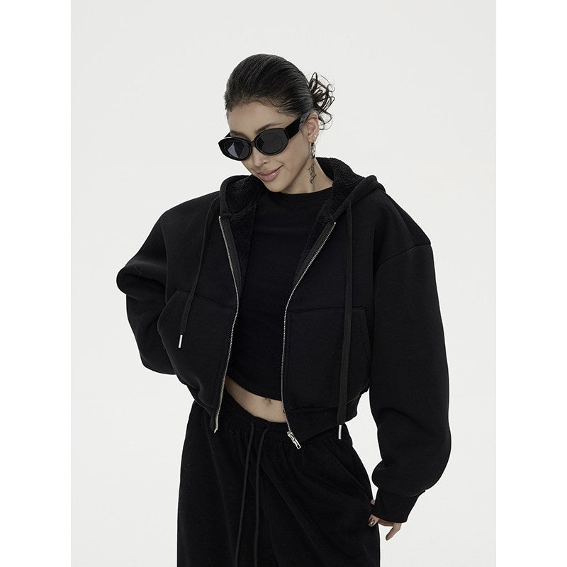 ZERO_3_Piece_Casual_Cropped_Long_Sleeve_Women_Black_Coffee_Top_&_Pants_Sets_MISSTT