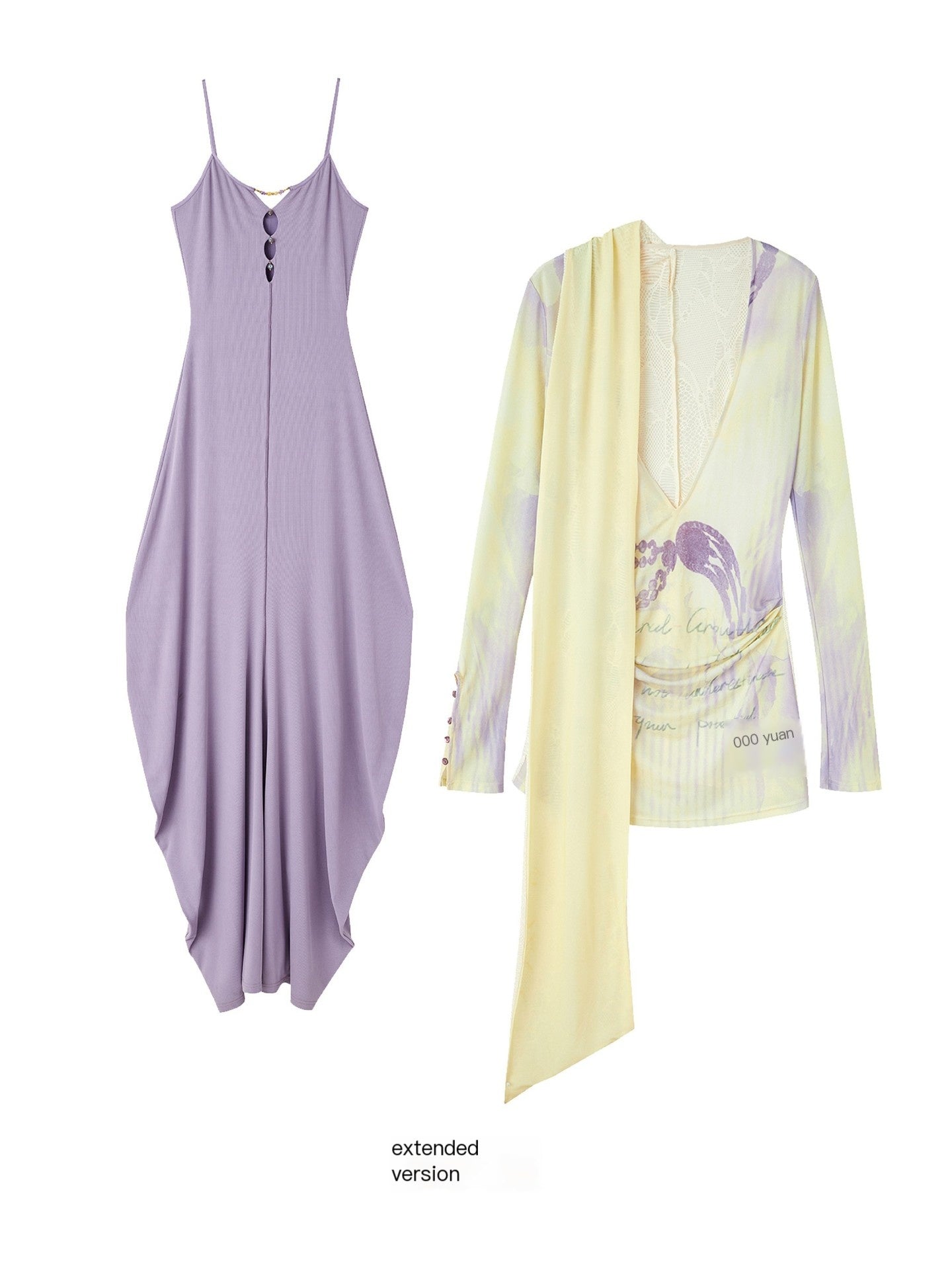 OfAkiva_High_Waist_Cutout_Printed_A_Line_Long_Sleeve_Office_Women_Top_&_Skirt_Sets_MISSTT