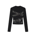 ZERO_Lyocell_Studded_Slim_Fit_Long_Sleeve_High_Waisted_Casual_Women_Top_&_Pants_Sets_MISSTT