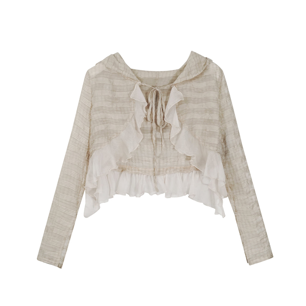 Cest_Nous_Shape_Retain_Slim_Fit_Street_Punk_Patchwork_Mesh_Ruffle_Women_Apricot_Hoodie_MISSTT