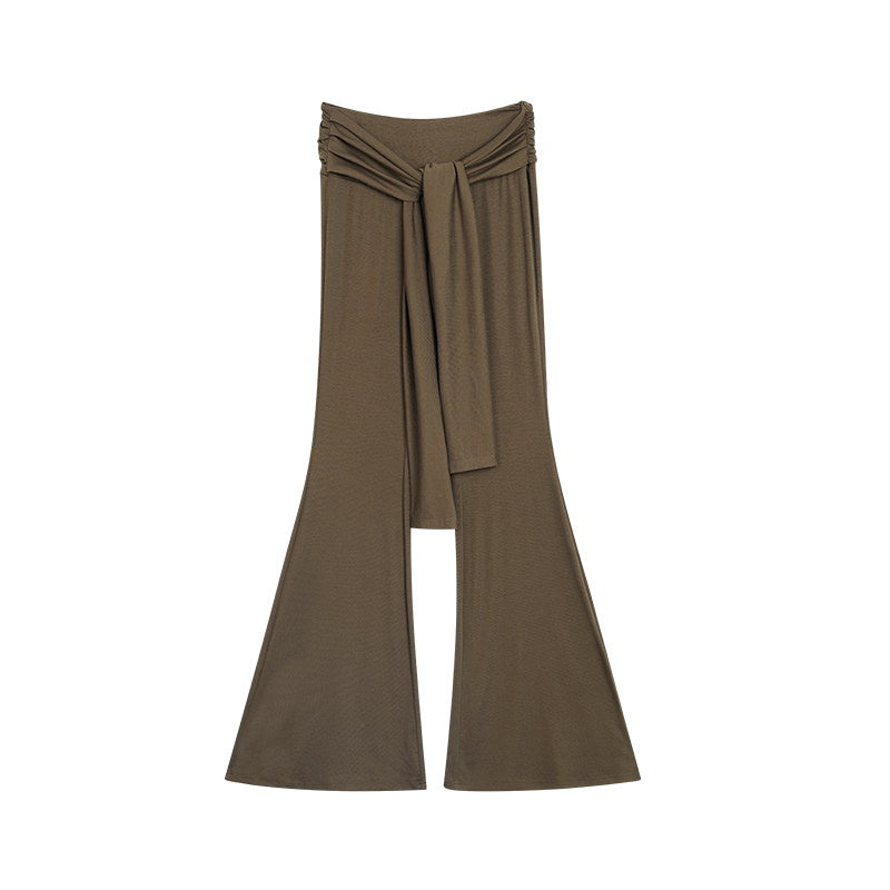 ZERO_High_Stretch_Tie_Crop_Tee_Slim_Fit_Long_Sleeve_Solid_Top_&_Pants_Sets_MISSTT
