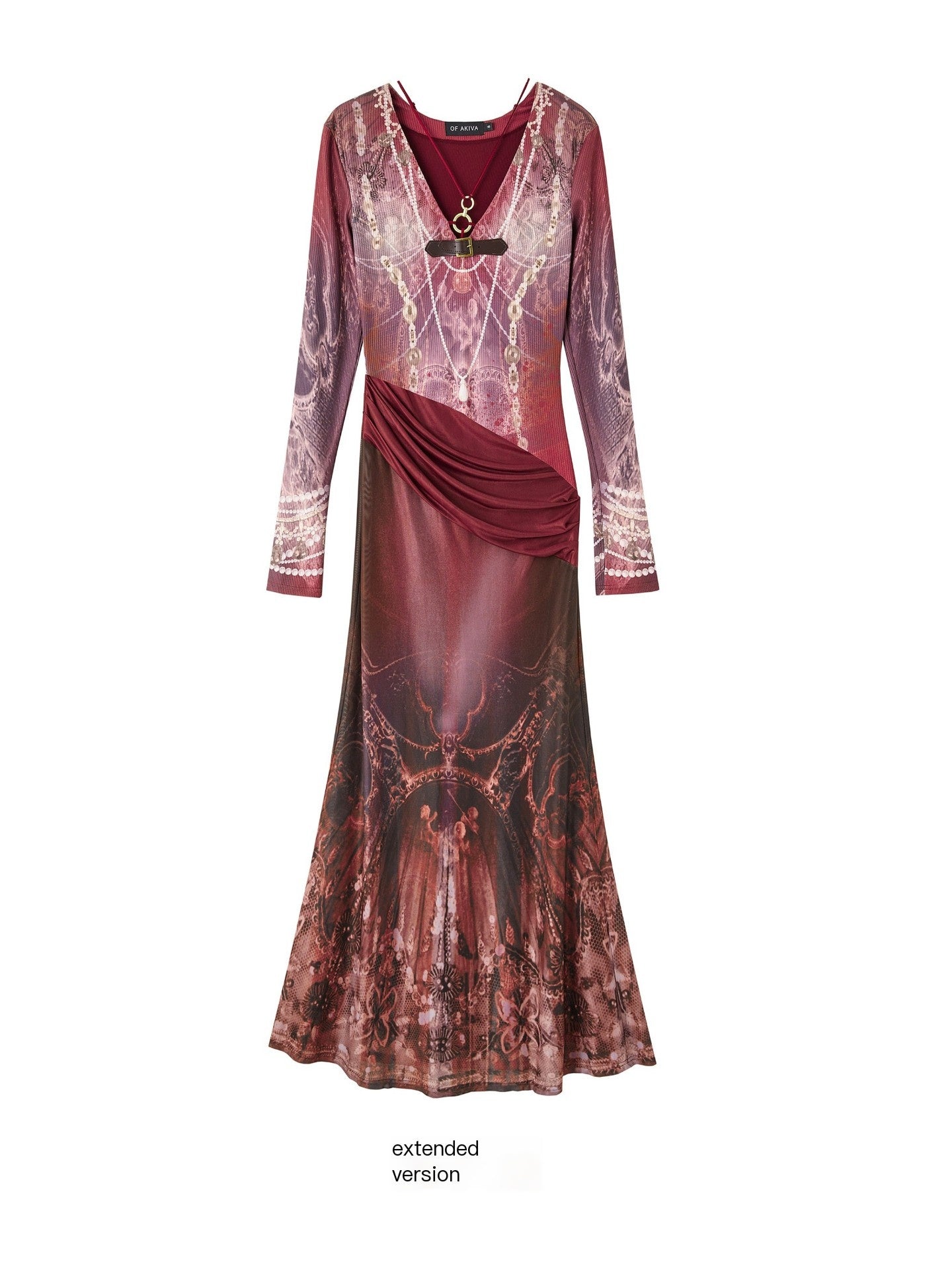 OfAkiva_High_Stretch_High_Waist_Vintage_Floral_V-neck_Long_Sleeve_A_Line_Maxi_Dresses_MISSTT