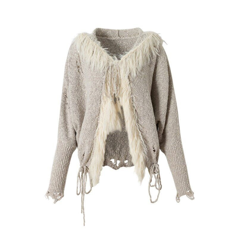 NO_ROMANCE_Vintage_Shibuya_Knitted_Batwing_Sleeve_Hooded_Women'S_Knit_Hoodies_MISSTT