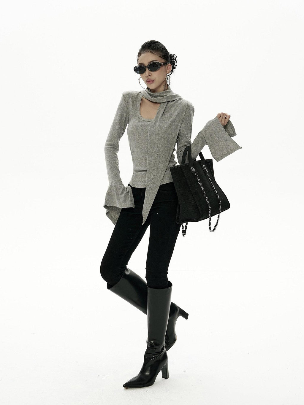 ZERO High Stretch Low Rise Sexy Slim Black Denim Zipper Casual Women Skinny Jeans