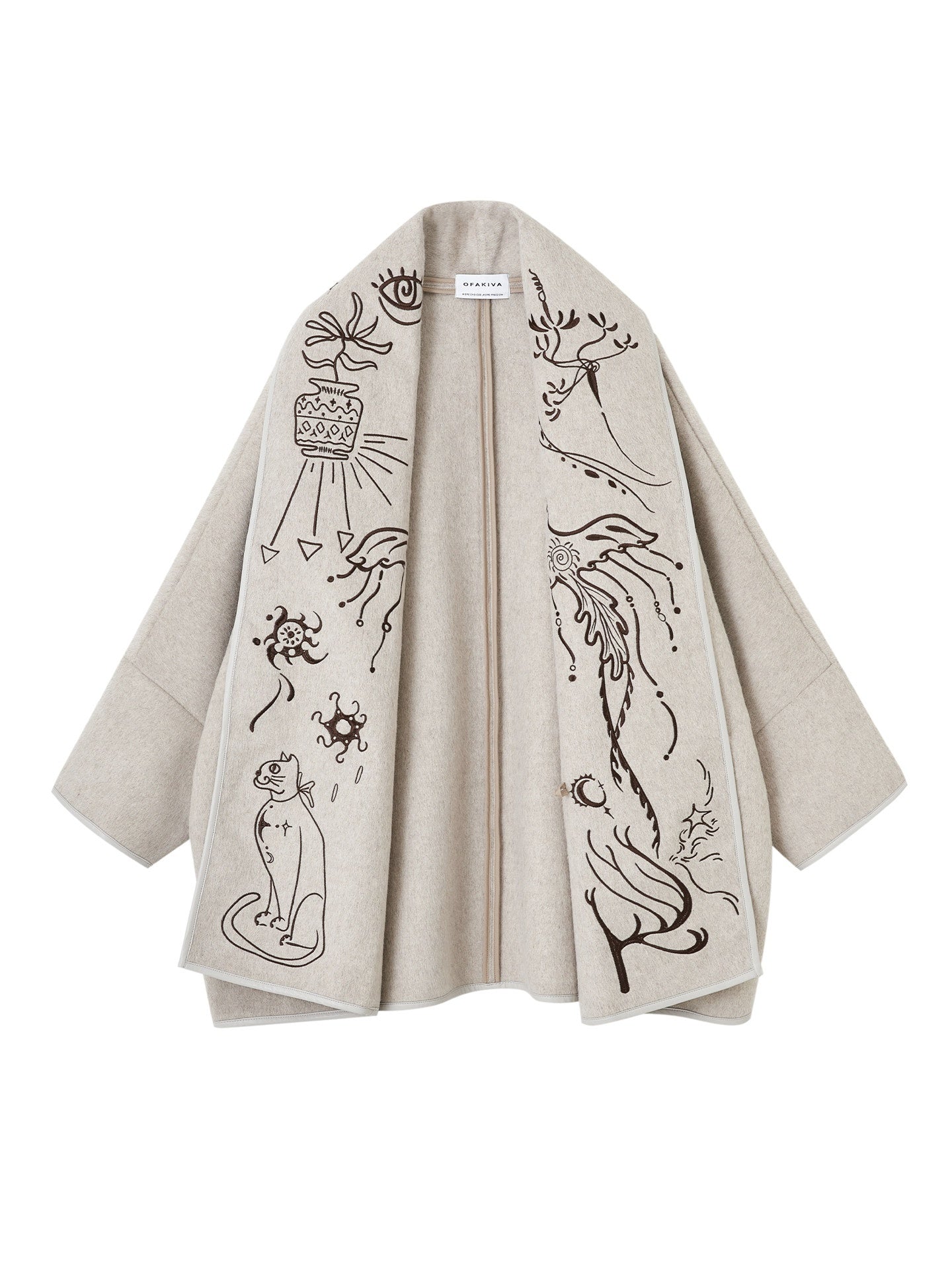 OfAkiva_Double_Faced_Wool_Slim_Tie_Embroidered_Commuter_Men_V-neck_Midlength_Jackets_MISSTT