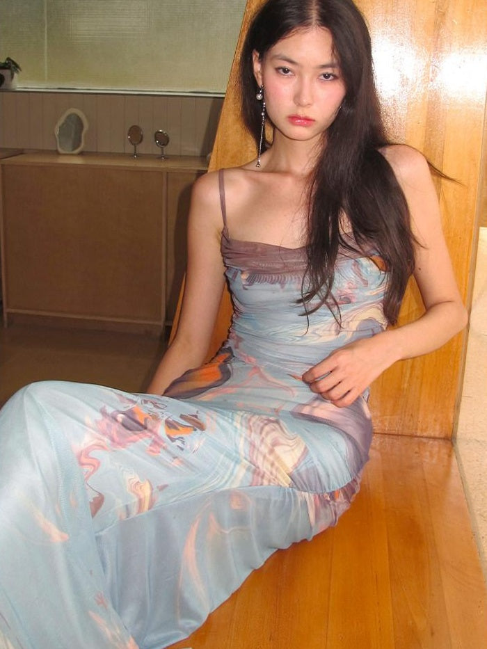 OfAkiva Polyester Camisole Two Piece With Shawl S M L Xl For Women Top & Skirt Sets