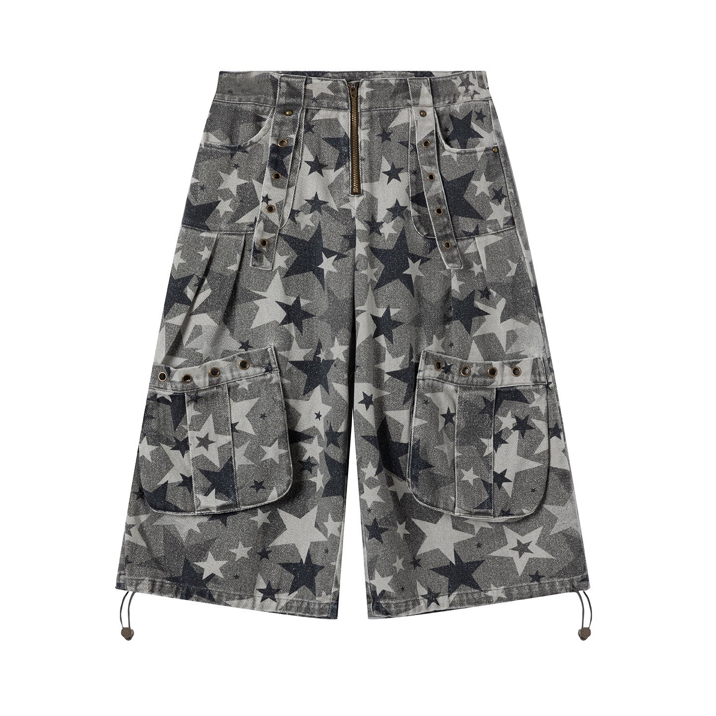 Cest_Nous_Distressed_Grey_Camo_Cotton_Tapered_Button_Fly_Pockets_Women_Cargopants_MISSTT