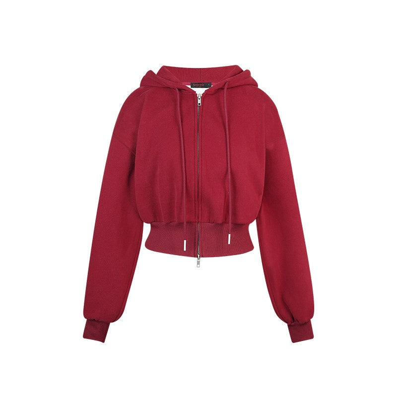 ZERO_Thick_Cotton_Relaxed_Fit_Long_Sleeve_Women_Casual_Red_Top_&_Pants_Sets_MISSTT