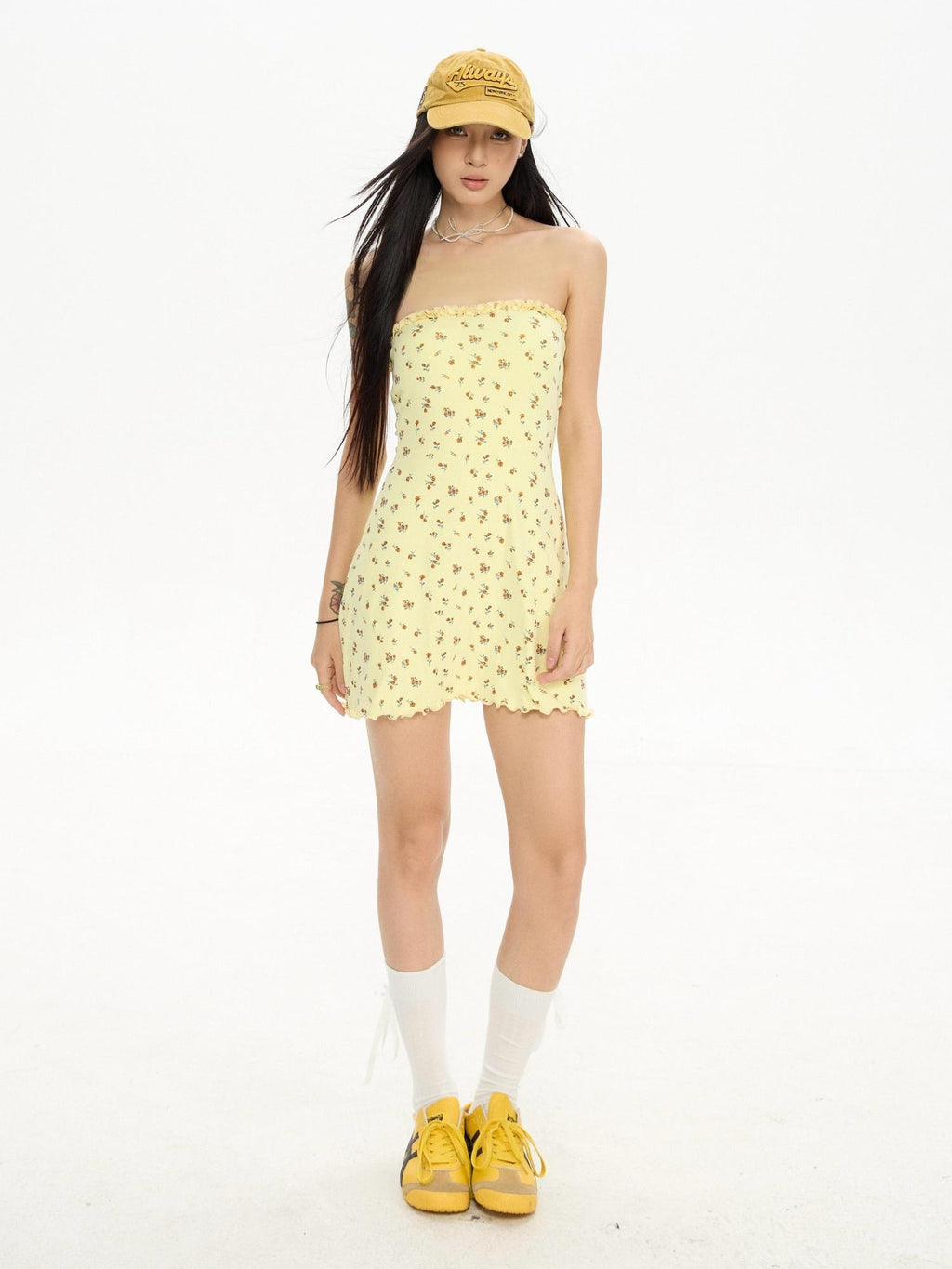 ZERO Soft Tencel Lyocell Padded Bust High Waist A Line Knit Casual Women Mini Dresses
