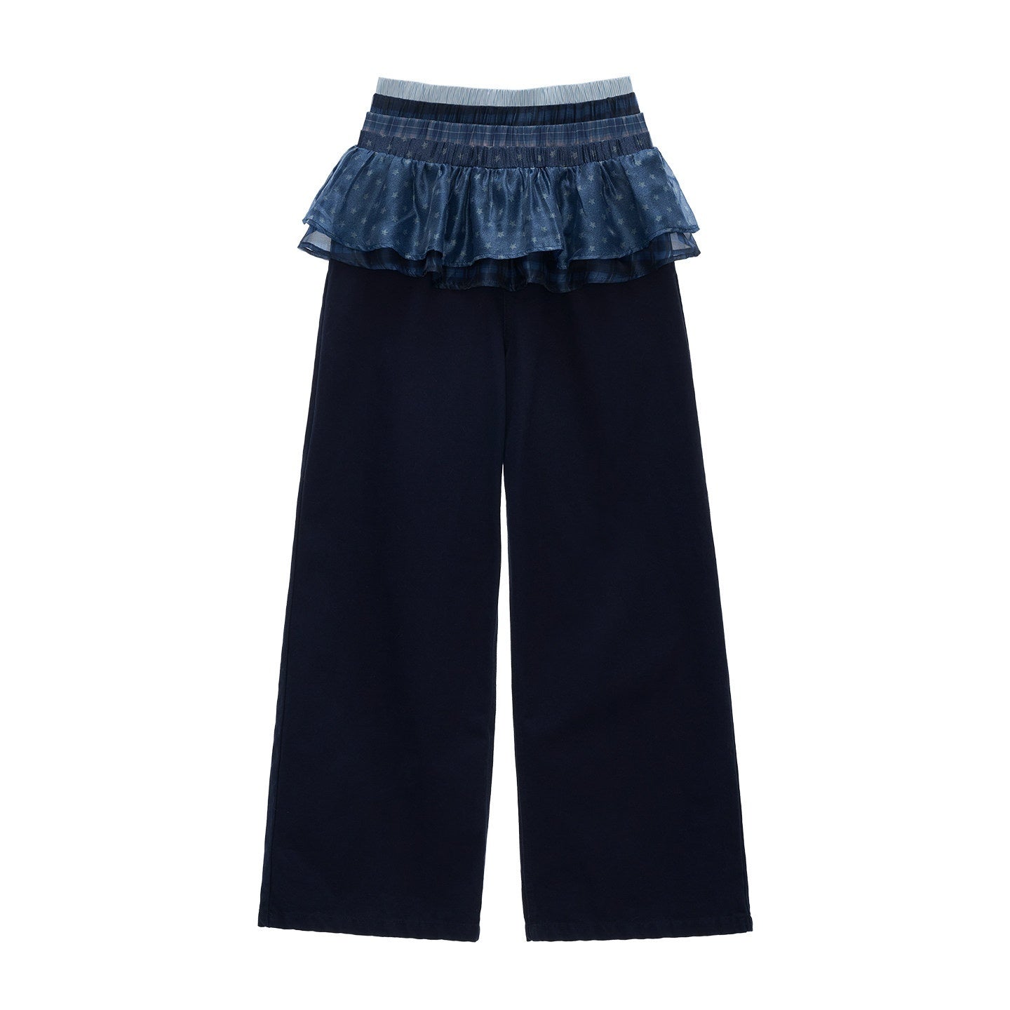 MAMC_100%_Cotton_Patchwork_Relaxed_Natural_Waist_Casual_Womens_Blue_Wide_Leg_Pants_MISSTT