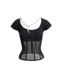 Flowers_birds_Market_Cutout_Gothic_Slim_Fit_Solid_Black_Women_Cotton_Stretch_Short_Sleeve_T-Shirts_MISSTT