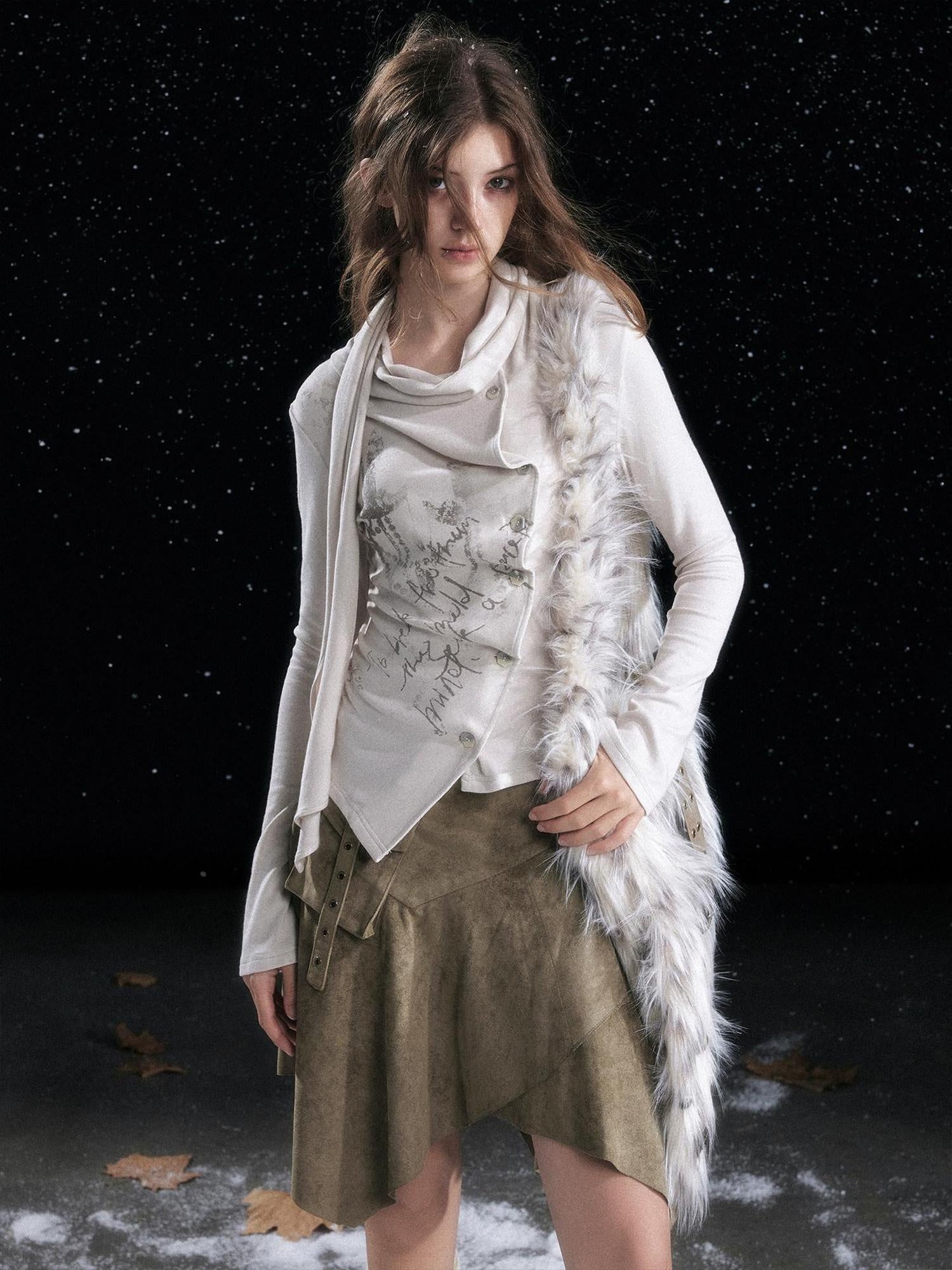 Cest Nous Slim Fit Pleated Viscose Blend Button Front Long Sleeve Women Knit Cardigans
