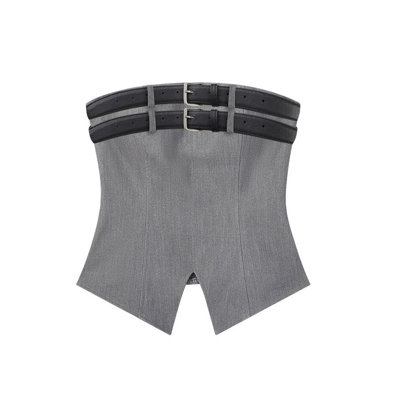 ZERO_Slim_Fit_Woven_Polyester_Padded_Korean_Japanese_Casual_Women_Tube_Tops_MISSTT