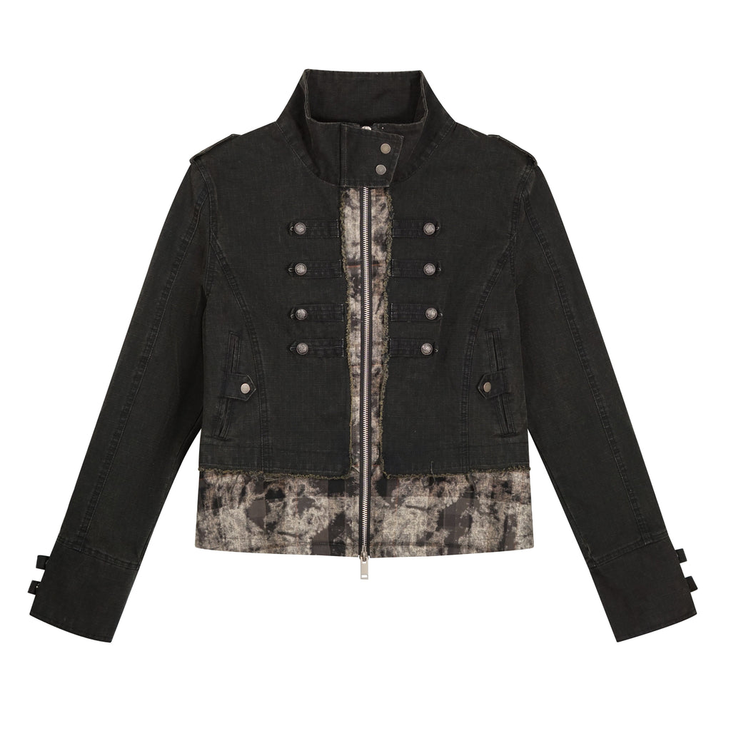 Cest_Nous_Frayed_Punk_Stand_Collar_Camo_Cotton_Button_Long_Sleeve_Women_Croppedjackets_MISSTT
