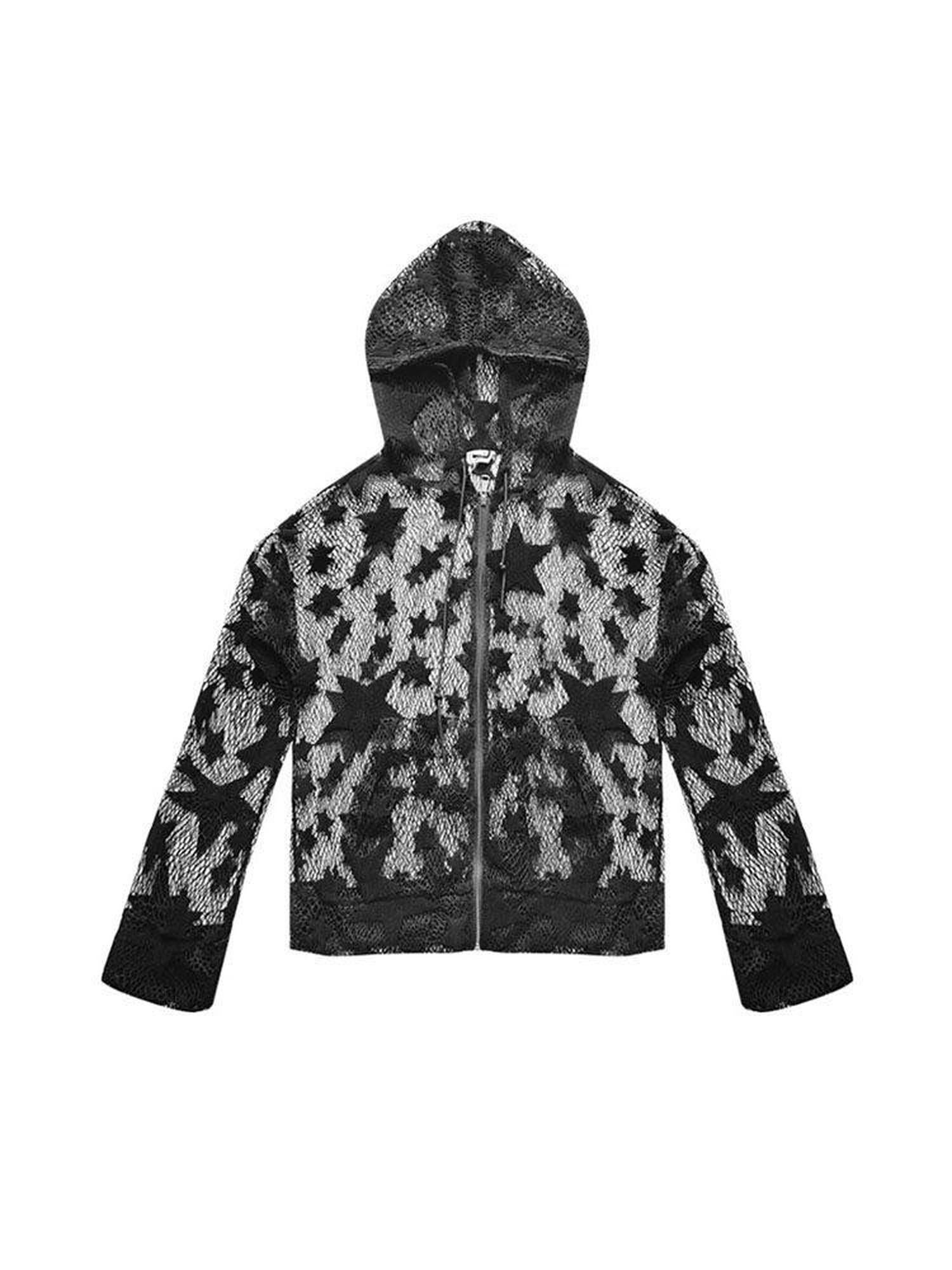 WSW Oversized Hooded Streetwear Unisex Black Lightweight Longsleeve Polyester Hoodies