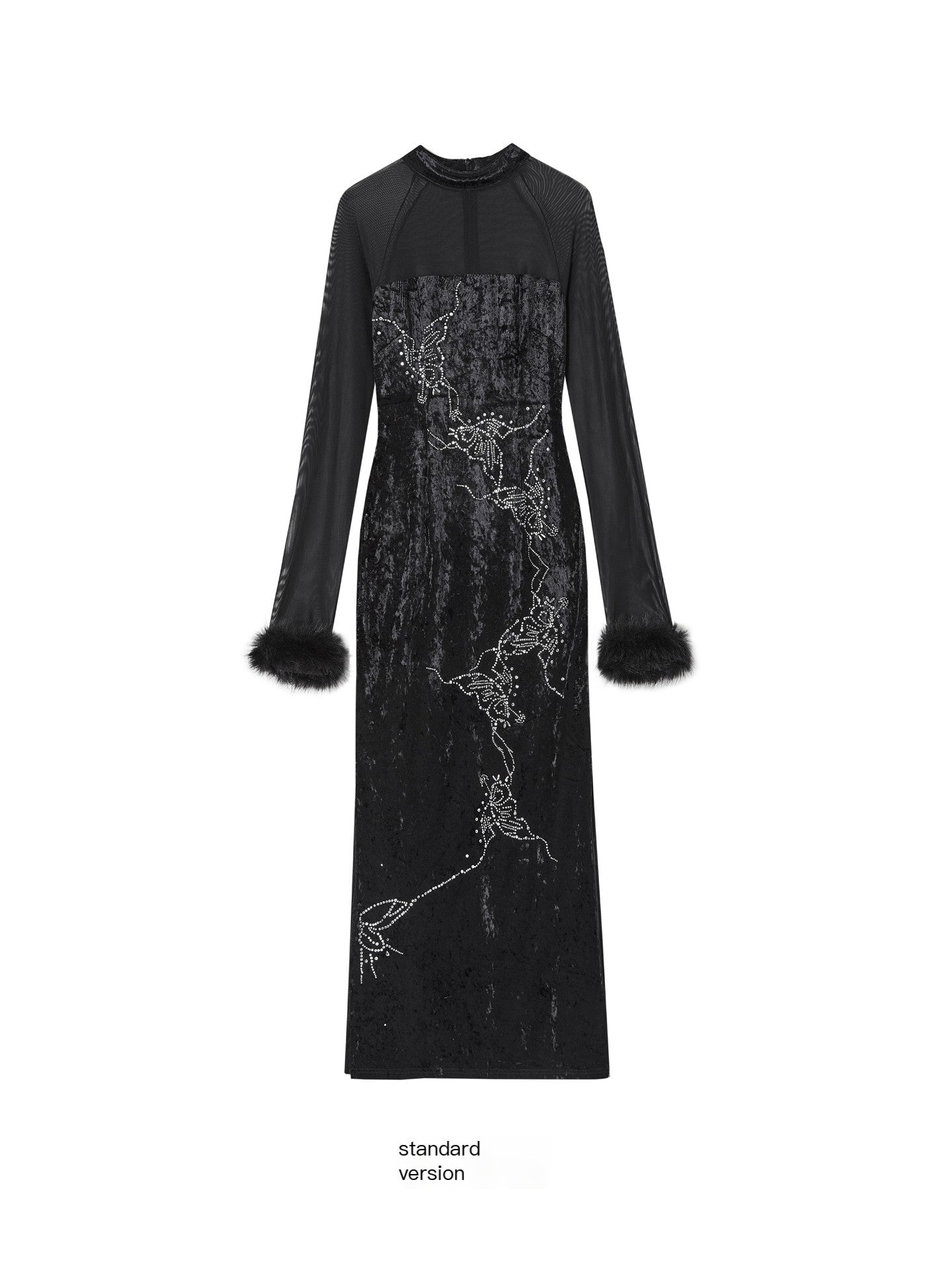 OfAkiva_Rhinestone_Neo_Chinese_Slim_High_Waist_Cheongsam_Women_Black_Maxi_Dresses_MISSTT