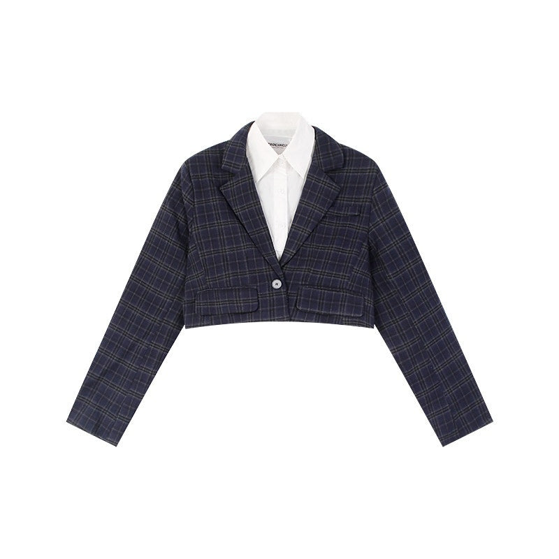ZERO_Button_Streetwear_Straight_Fit_Cropped_Lapel_Polyester_Blue_White_Blazers_MISSTT