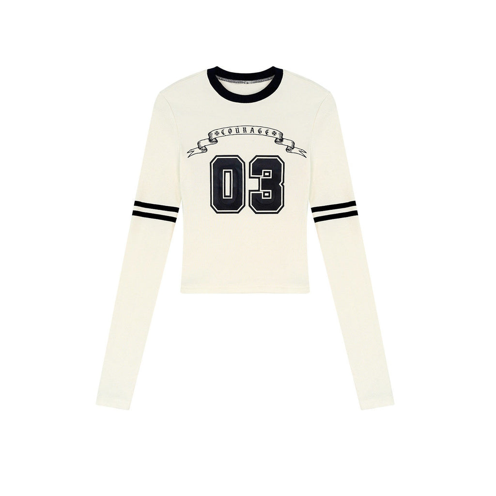 ZERO_Viscose_Knit_Letter_Print_Casual_Slim_Fit_Women_Daily_Long_Sleeve_Crop_Tops_MISSTT