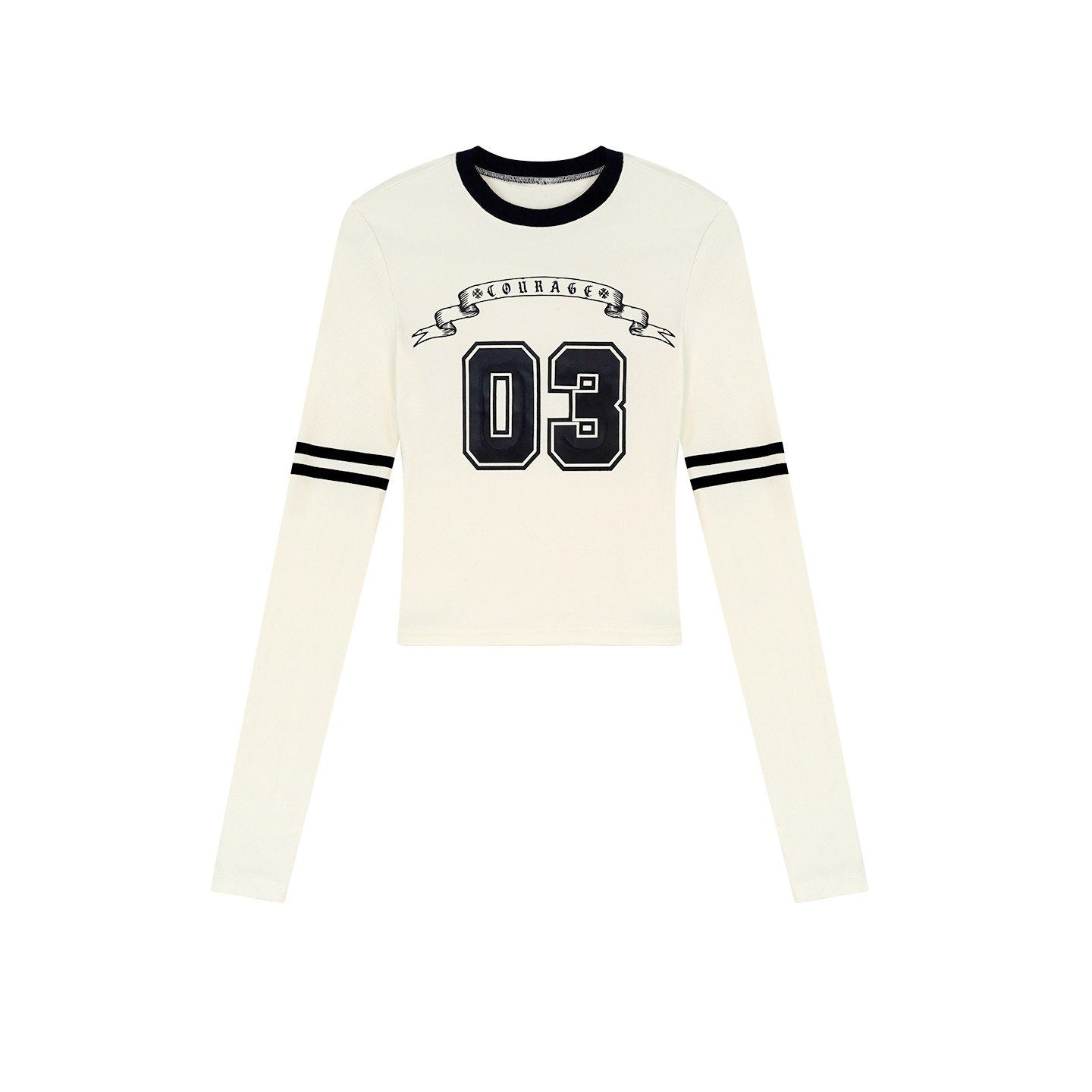 ZERO_Viscose_Knit_Letter_Print_Casual_Slim_Fit_Women_Daily_Long_Sleeve_Crop_Tops_MISSTT