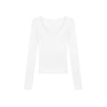 ZERO_Cozy_Viscose_V-neck_Slim_Fit_Casual_Long_Sleeve_Women_Solid_Knitwear_MISSTT